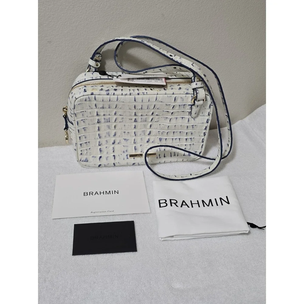 Brahmin Demi Crossbody Bag Marina La Scala Croc Embossed Leather Dillard's Exclu